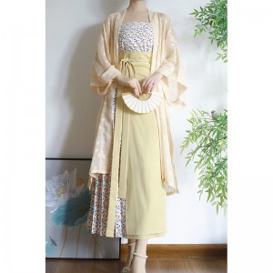 Han Costumes Made in Song Dynasty Changgan Temple Aircraft Sleeve Sling Swirl Dresses Han Element Daily Summer Performance Dress