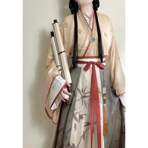 Chinese ancient dance Costumes elegant Dresses waist women fairy retro stage performance clothing ancient hanfu a668