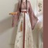 Improved Chinese Fairy Elegant Dresses Women Jin Dynasty Pink Green Vinatge Sets Folk Dance Ruqun Hanfu 3PCS Suits