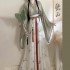 Improved Chinese Fairy Elegant Dresses Women Jin Dynasty Pink Green Vinatge Sets Folk Dance Ruqun Hanfu 3PCS Suits