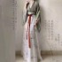 Improved Chinese Fairy Elegant Dresses Women Jin Dynasty Pink Green Vinatge Sets Folk Dance Ruqun Hanfu 3PCS Suits