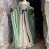 Ancient Chinese Hanfu Women Fairy Cosplay Costumes Dance Dresses Party Outfit Hanfu Dresses Green Brown Sets For Women Plus Size XL