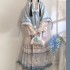 chinese ming dynasty improved women stand collar big sleeve embroidery thicked daily autumn fairy hanfu dress