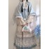 chinese ming dynasty improved women stand collar big sleeve embroidery thicked daily autumn fairy hanfu dress
