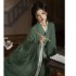 Ming Dynasty Han Suit Women Green Hanfu Robe Traditional Ancient Clothes Female Photo Shooting Princess Fairy Costumes Student