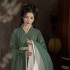 Ming Dynasty Han Suit Women Green Hanfu Robe Traditional Ancient Clothes Female Photo Shooting Princess Fairy Costumes Student