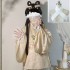 Chinese Year Hanfu Embroidered Round Neck Large Ma Mian skirt Large sleeve Winter style
