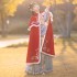 2 Colors Ming Dynasty 3PC Chinese Hanfu Dresses Set Autumn Winter Vest Lute Sleeve Shirt Waist Horse Face Skirt 3 Colors Cloak