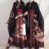 Chinese Hanfu Couples Ancient Traditional Print Hanfu Red Black Sets Men Women Carnival Cosplay Costumes Hanfu Sets Plus Size Xl