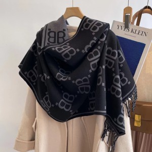 Women double face thickened student bib large shawl neck guard