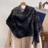 Women double face thickened student bib large shawl neck guard