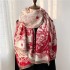 thermal scarf for Autumn Winter double sided imitation cashmere women with thick shawl windproof bib