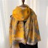 thermal scarf for Autumn Winter double sided imitation cashmere women with thick shawl windproof bib