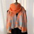 thermal scarf for Autumn Winter double sided imitation cashmere women with thick shawl windproof bib