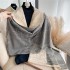 Women winter Korean version of cashmere tassel warm bib large shawl