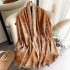 Autumn winter imitation cashmere double sided scarf Ladies cloak temperament bib air conditioned room star shawl