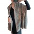 Autumn winter imitation cashmere double sided scarf Ladies cloak temperament bib air conditioned room star shawl