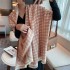 Korean version of the thousand bird print imitation cashmere scarf fashion early autumn warm bib shawl