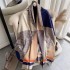 thick imitation cashmere scarf women geometric color matching warm shawl dual use Korean version winter necktie