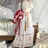 Winter Thicker Hanfu Dresses Women Chinese Ancient Traditional Hanfu Sets Christmas Year Costumes Red Yellown Hanfu Plus Size