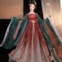 Original Tang Dynasty Hanfu Dresses Traditional Chinese Women Elegant Floral Embroidery Stage Wear Outfit Empress Suit