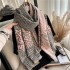 Original design of European alphabet scarf autumn winter imitation cashmere scarf women shawl warm neck
