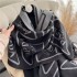 European Letters Printed Scarf Women Autumn Winter Thick Double Sided Cashmere Scarf Shawl Wholesale