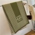 cashmere scarf Autumn Winter women Korean version of geometric stripes double sided warm tassel bib fashion