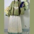 Winter Hanfu Women Round Neck Robe Skirt Pipa Sleeve Ming Dynasty Ma Mian Skirt Chinese Lunar Year of the Rabbit