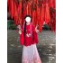 Winter Hanfu Women Round Neck Robe Skirt Pipa Sleeve Ming Dynasty Ma Mian Skirt Chinese Lunar Year of the Rabbit