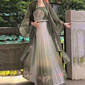 Forest Fairy Hanfu Chinese Improved Hanfu Dresses 3pc/1set Han Fu For Women Dresses Song Dynasty Costumes