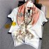 Spring temperament square scarf South Korea match color small fresh imitation silk scarf headband female wholesale