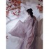 Song Dynasty Purple Fairy Women Hanfu Dresses Set Traditional Chinese Ancient Costumes Wide Sleeve Flower Printed Coat