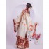 Fashion Improved Ming Dynasty Chinese Women Hanfu Dresses Set Wide Sleeve Beige Long Robe Fine Shawl Elegant Horse Face Skirt