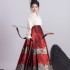 3 Colors Original Ming Dynasty Women Hanfu Dresses Classic Popular Chinese Horse Face Skirt Long Waist