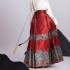 3 Colors Original Ming Dynasty Women Hanfu Dresses Classic Popular Chinese Horse Face Skirt Long Waist