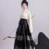 3 Colors Original Ming Dynasty Women Hanfu Dresses Classic Popular Chinese Horse Face Skirt Long Waist