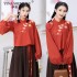 Hanfu Han Element Ancient Chinese Ming Dynasty Improvement Traditional Clothing Women Embroidery Dresses Girl Lovely Skirt