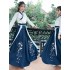 Hanfu Female Costumes Adult Student Ming Made Chinese Improved Waist length Sarong Daily Collar Suit Powder Fashion