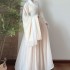 Hanfu Dresses Women Ancient Chinese Traditional Hanfu Outfit Female Cosplay Costumes Party Show Hanfu Beige White Gown 4pcs Sets