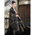 Modern Hanfu Women Chinese Traditional Dresses Kimonos Ancient Tang Dynasty Set Cosplay Retro Suit Black
