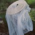 Cap With Long Veil Chinese Ancient Tradition Hat Douli Hat Cosplay Prop Hanfu Knight Hat White Red For Women