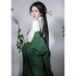 Large Size 2XL Hanfu Dresses Women Chinese Traditional Hanfu Set Female Cosplay Costumes Summer Hanfu Green Black White Dresses Sets