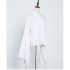 Large Size Chinese Ancient Hanfu Cosplay Costumes White Black Lining Inside 2pcs Stage Dance Dresses Women