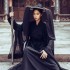 Hanfu Women Men Chinese Ancient Traditional Carnival Female Warrior Cosplay Costumes Black Stage Dance Dress