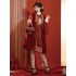 Hanfu Dresses Female Rabbit Year Greeting Clothes Autumn Winter Improved Daily Commuter Han Elements Clothes