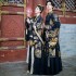 Ancient Chinese Traditional Dresses Black Hanfu Sets Paired Clothing Couple Cosplay Costumes Oriental Dance Men Women