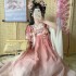 Chinese Retro Film Television Drama Hanfu Women Daily Fairy Chest Skirt Print Suit Breast high Gradient Dresses