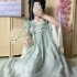 Chinese Retro Film Television Drama Hanfu Women Daily Fairy Chest Skirt Print Suit Breast high Gradient Dresses