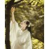 Chinese Hanfu Dresses Women Carnival Cosplay Costumes Ancient Traditional Hanfu White Cotton Linen Dresses StageDance Dress